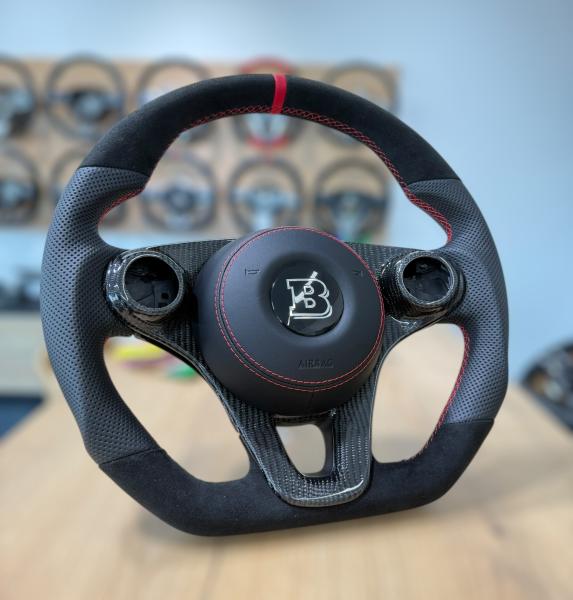 Smart 451 453 BRABUS Lenkrad Neu Beziehen Ar.804
